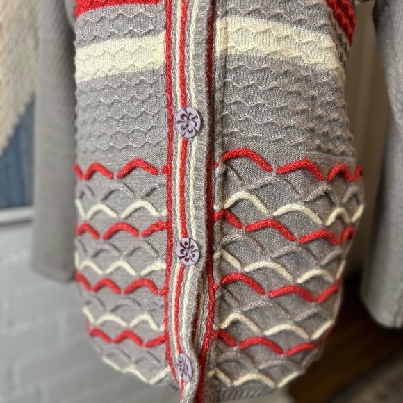 Mom's Creation Handmade Grey Button Up Cardigan - Picture 5 of 10